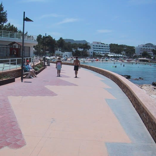 Paseo Marítimo de San Antoni, Baleares. 